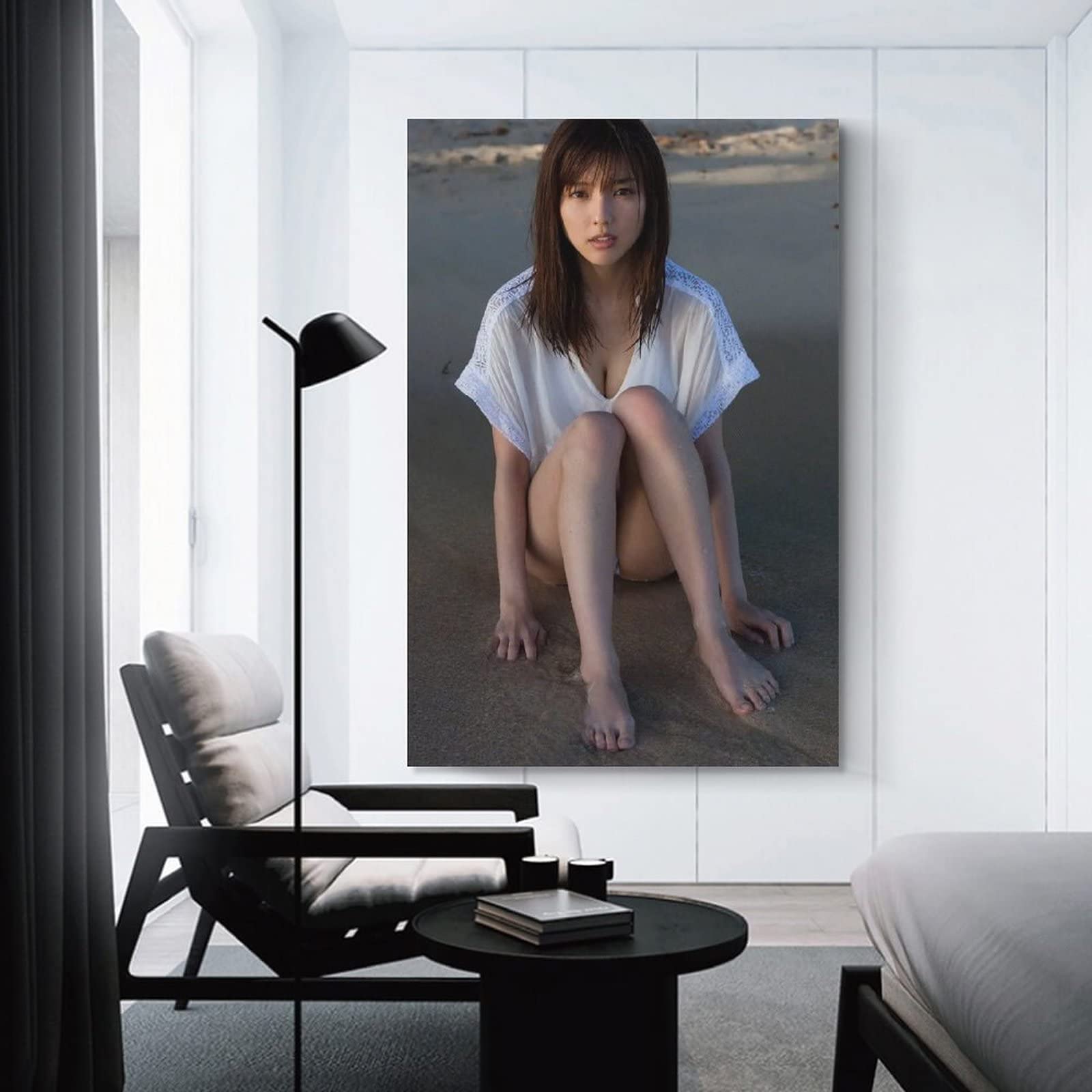 Amazon.co.jp: 装飾画 真野恵里菜 ポスター キャンバスアートポスター